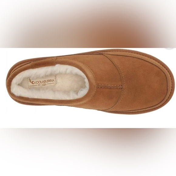 Koolaburra by UGG slippers slip on shoes mules size 5 brown suede - Picture 2 of 7